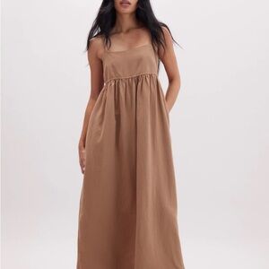 NEW Elegant Tan Maxi Dress
